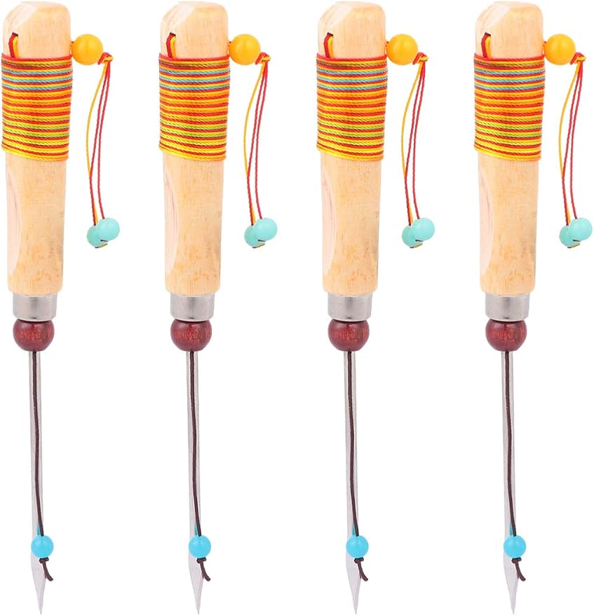 Hemoton 4pcs Tea Needle Ice Pick Tea Cake Gongfu Tea Tool Tea Tools Puerh Tea Tools Tea Pick Cake Brick Tea Cake Pick Tool Tea Cone Wooden Cone Needle