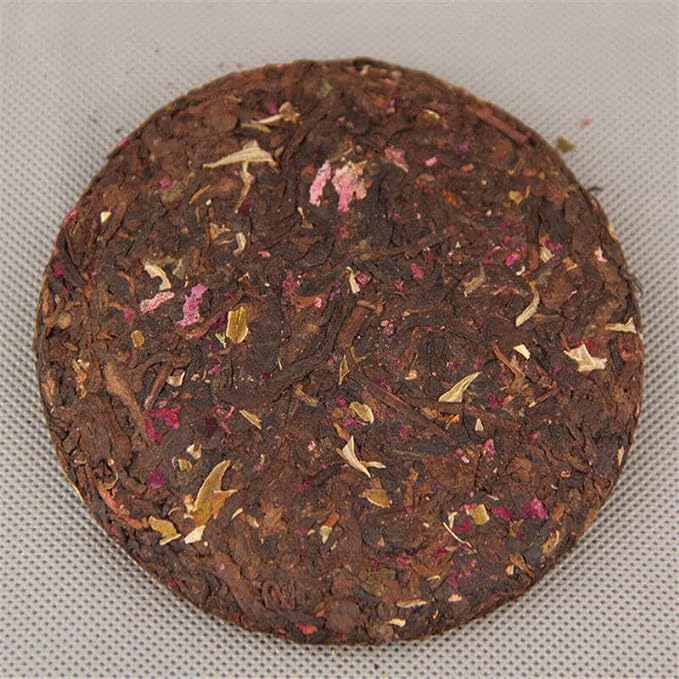 Pu-erh Tea Cake 100g Rose Flavor Beauty Cooked Puer Tea Green Food Black Tea