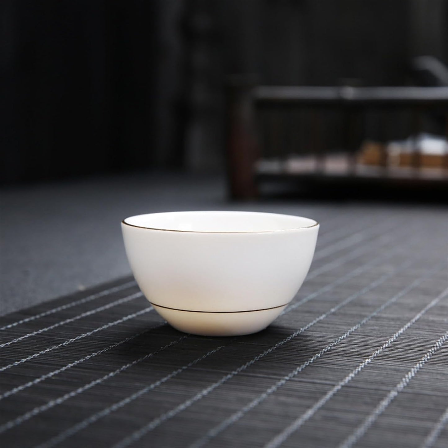 Chinese/Japanese Tea Set Chinese White Porcelain tea cup Kung Fu Tea Set Ceramic Tea bowl Creative handmade cups Small wine glass Phnom Penh teacups gift Portable Teapot Set Tea Gift set ( Size : Styl