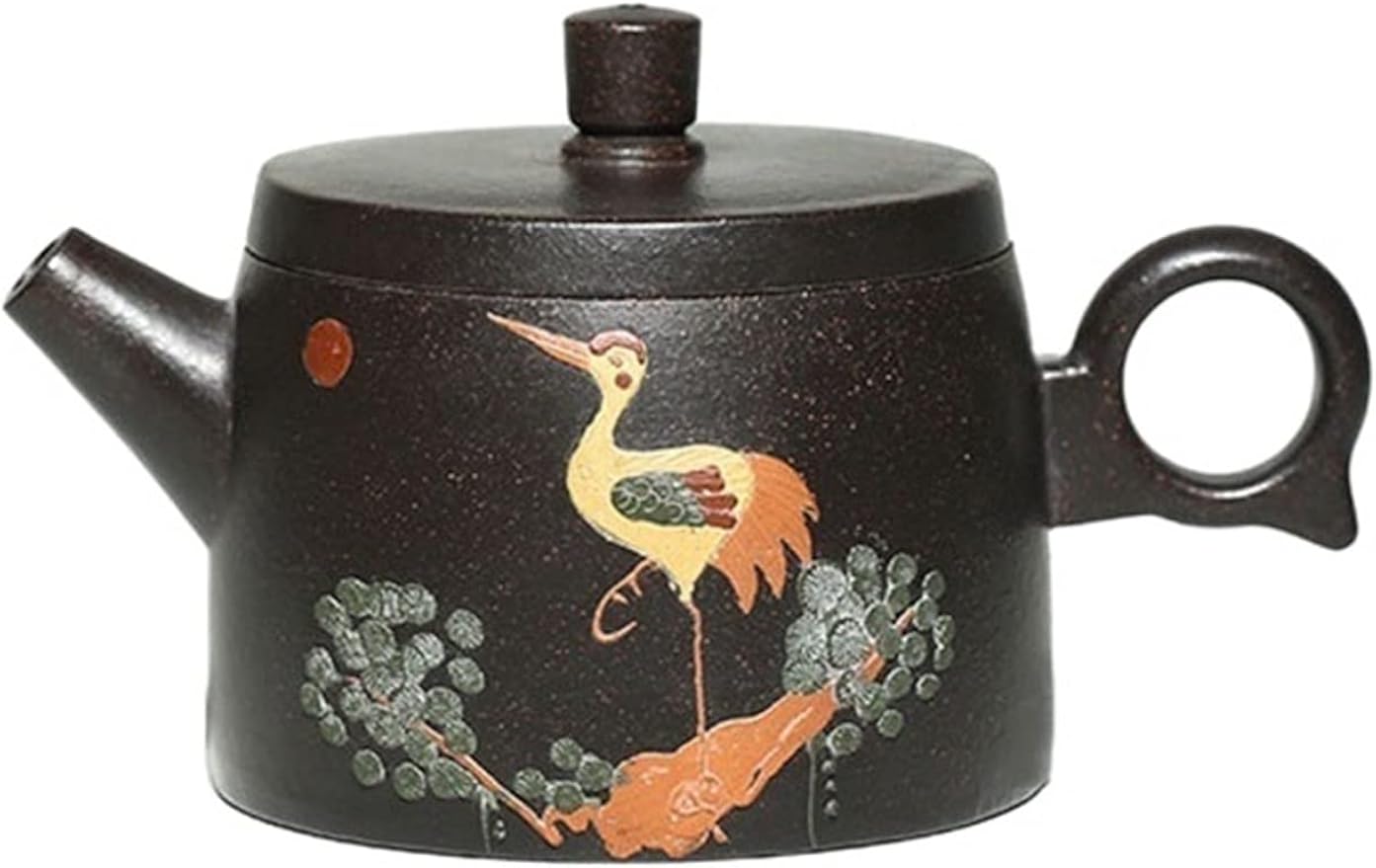 Tea Kettle 180ML Small Single Teapot Handmade Zisha Teapot Delicate Crane Pattern Kung Fu Teapot Durable Tea Maker Loose Leaf Tea Maker