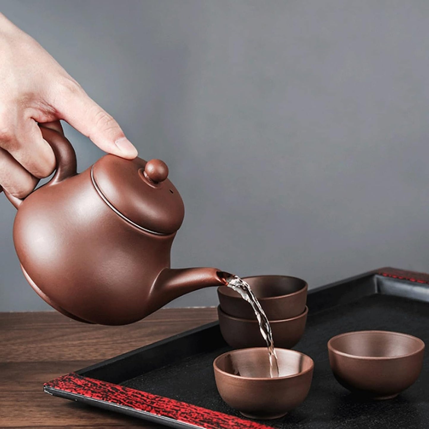 BbteK Teapot with Infuser Zisha Teapot Large Capacity Teapot Single Pot with Built-in Stainless Steel Filter Teapot Teapots