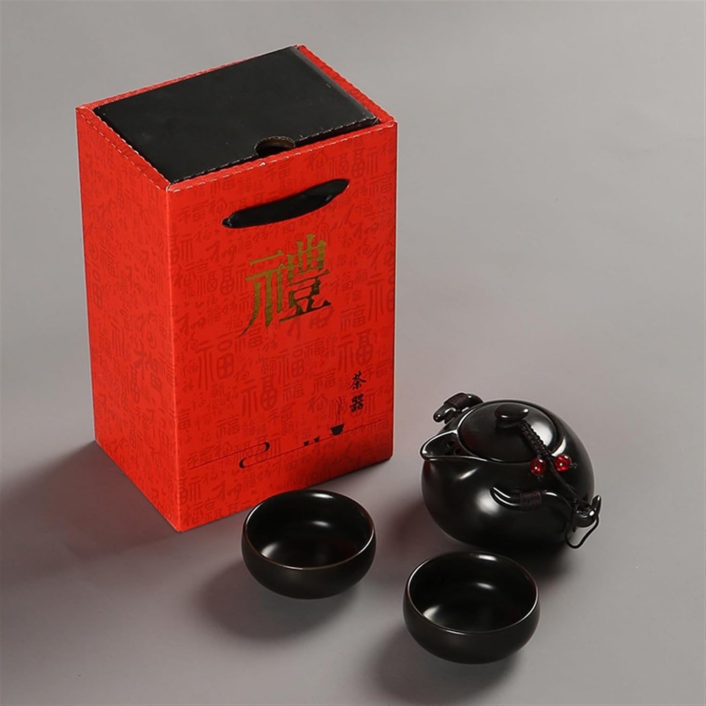 Chinese/Japanese Tea Set New Chinese Tea Gift Travel Tea Set Kung Fu Tea Set Portable Teapot Porcelain Teaset Gaiwan Tea Cups of Tea Ceremony Tea Tool Portable Teapot Set Tea Gift set (Size : White 3