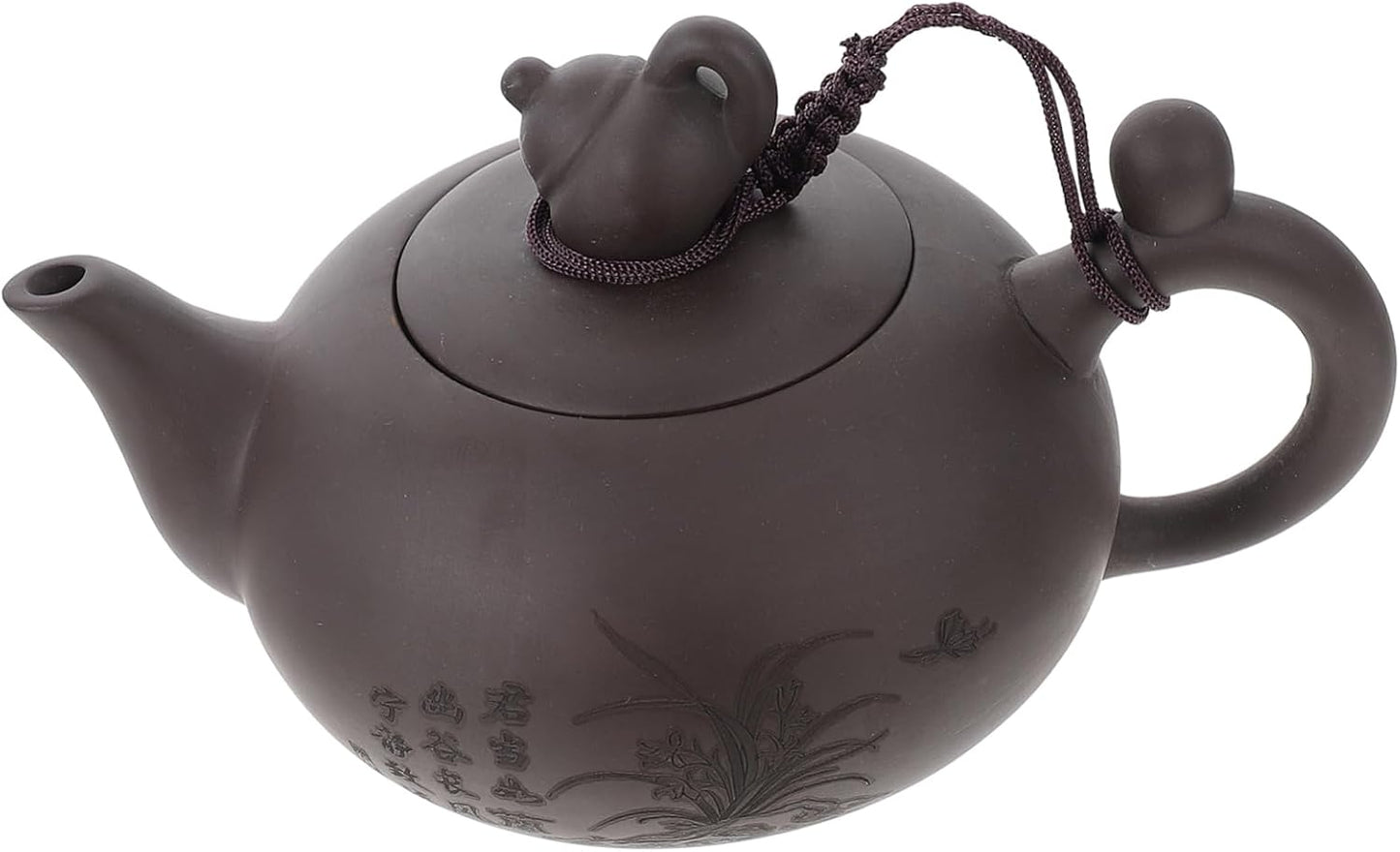 HAKIDZEL 1pc Teapot Tea Maker Kettles Ceramic Tea Pot Whistle Zisha Clay Tea Pot Whistling Teakettle Coffee Espresso Pot Porcelain Tea Pots Stove Tea Kettle Gao Ceramics Purple Clay
