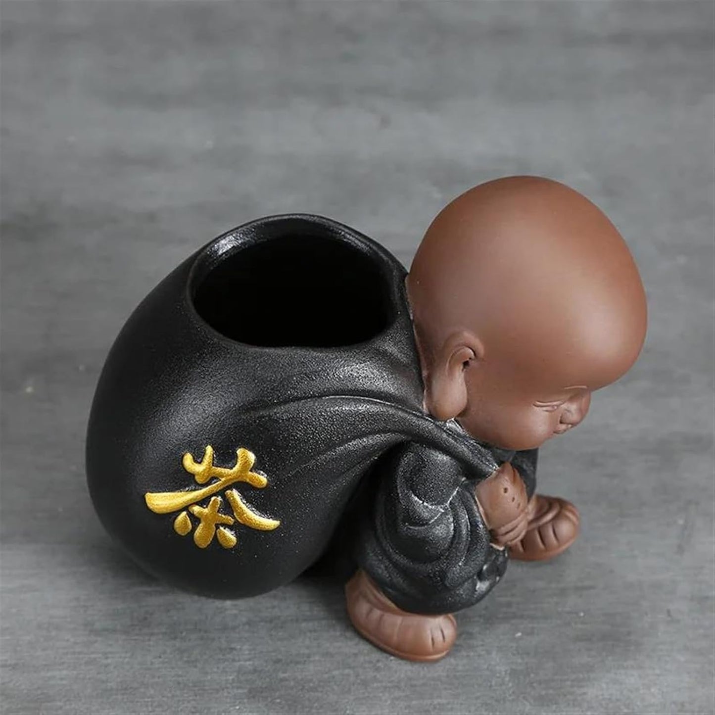 Afternoon Tea Set Zen Tea Zisha Little Monk Tea Ceremony Six Gentlemen Ebony Wood Bamboo Set Tea Set Accessories Tea Set For Adults