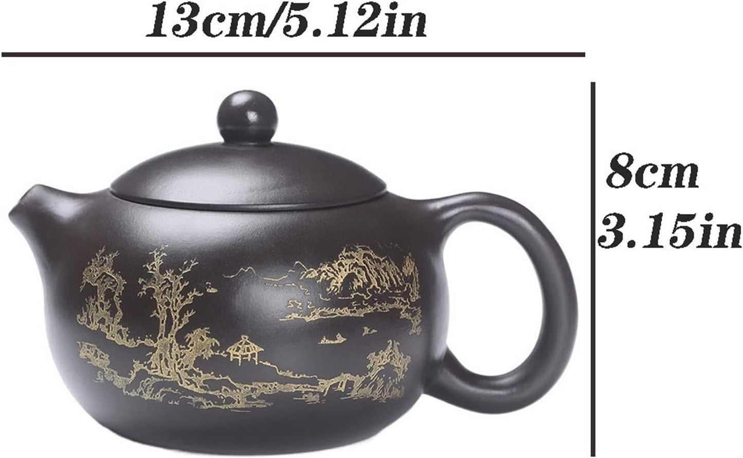 Teapot Chinese Zisha Xishi Handmade Teapot Pu'er Tea Set Small Exquisite and Durable Tea Maker 250ML Tea Kettle