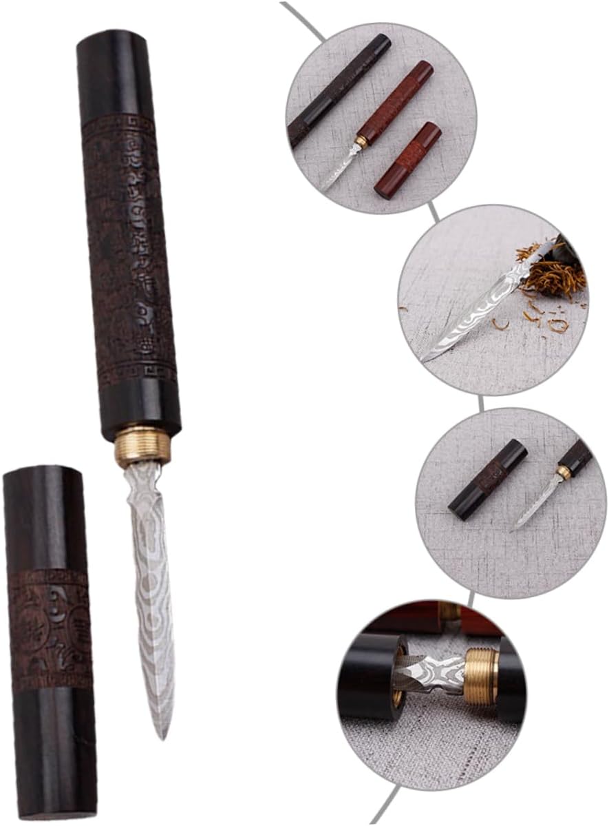 HOMSFOU 2 Pcs Tea Needle Tea Makers for Iced Tea Puerh Tea Ice Pick Carving Tea Knives Tea Brick Tea Brick Tea Cone Japanese Tools Tea Ware Accessories Set Wood Tea Cake