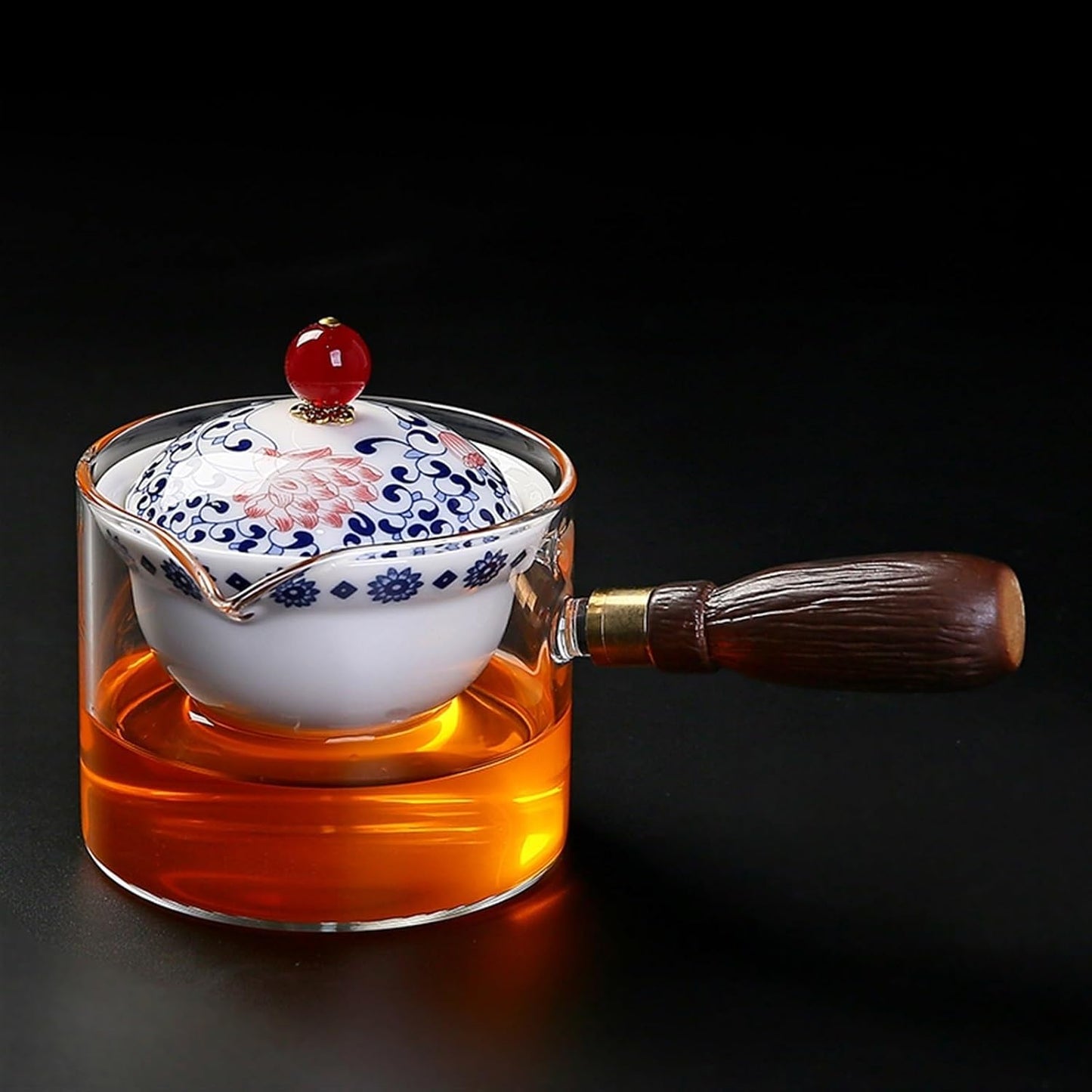 Chinese/Japanese Tea Set Portable Glass Ceramic Chinese Kung Fu Tea set Travel Tea Set Teaware Sets Teapot For Tea Teapot Tea Cup Set Tea Maker Infuser Portable Teapot Set Tea Gift set (Size : A pot