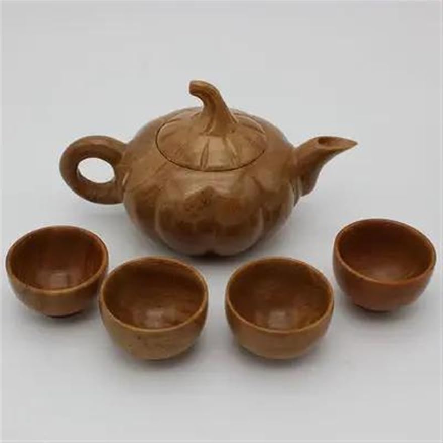 Afternoon Tea Set Jade Tea Set Natural Stone 1 Teapots 4 Teacups Chinese Tea Ceremony Health Gongfu Teaware Genuine Jades Kung Fu Teaset Tea Set for Adults