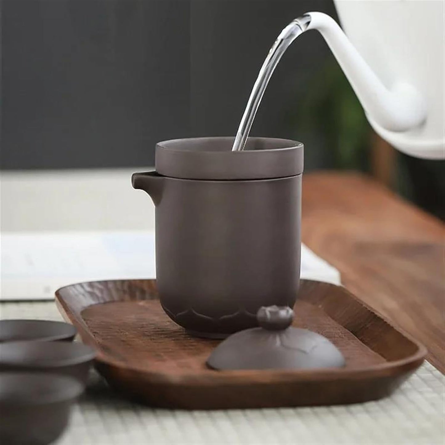 Afternoon Tea Set Travel Tea Set Ceramics Teaware Sets One Pot Four Cups Tea Utensils Outdoor Teapot Teacup Kung Fu Tea Set Tea Making Utensils Tea Set for Adults
