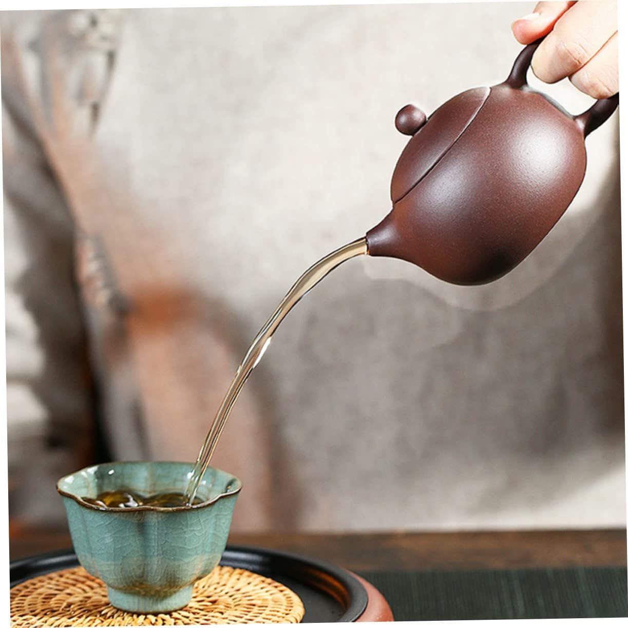 FUOYLOO Clay Teapot Purple Sand Teapot Chinese Ceramic Genuine Clay Japanese Teapot Zisha Teapot Kung Fu Chinese Teapot Clay Loose Leaf Tea Maker Shih Tzu Pot Office Vintage Purple Clay