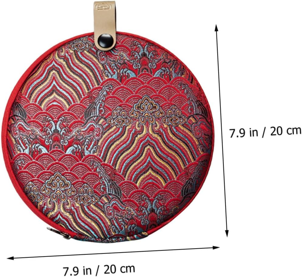 NAMOARLY Tea Cake Storage Bag Pu Er Tea Tray Kung Fu Tea Accessories Tea Chest Pu Er Tea Cake Bag Puer Tea Cake Bag Tea Cake Container Travel Tray Pu'er Tea Cake Bag Cloth Household China