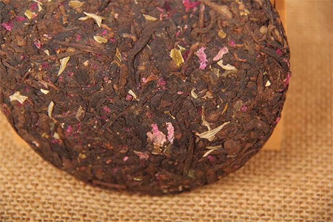Pu-erh Tea Cake 100g Rose Flavor Beauty Cooked Puer Tea Green Food Black Tea