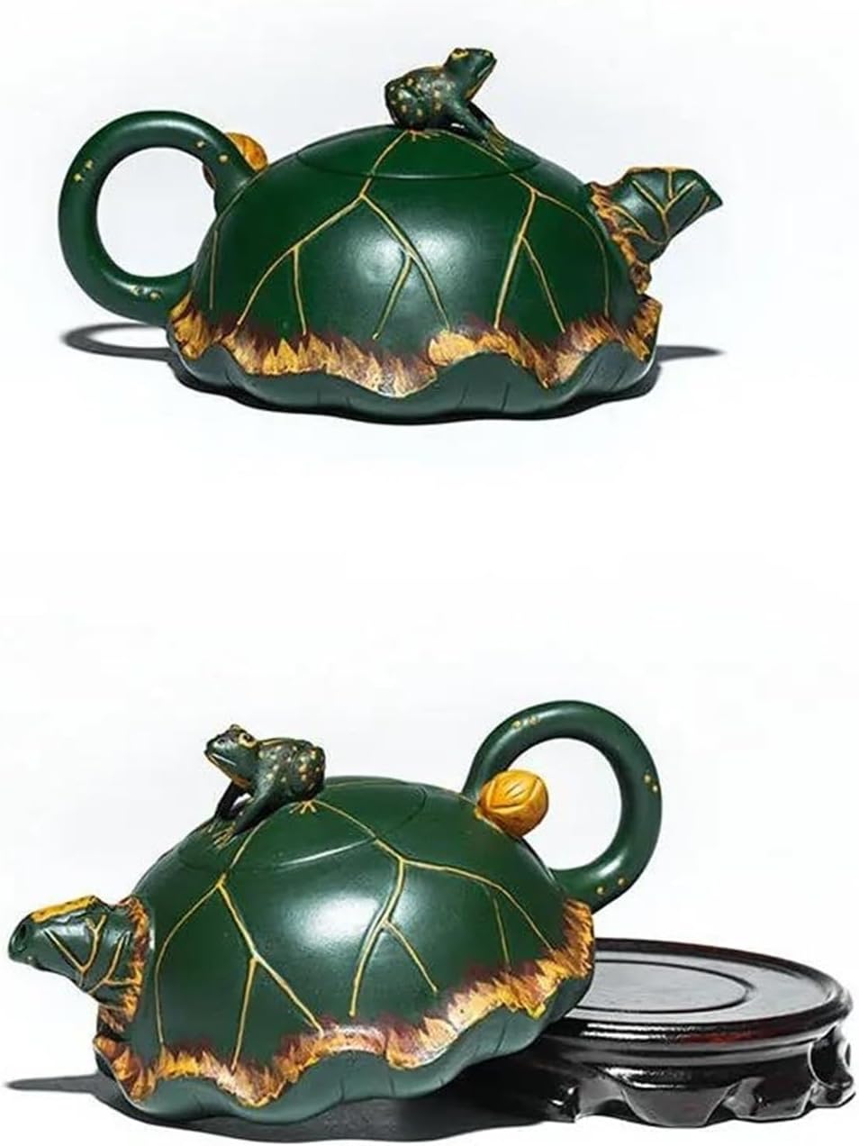 Afternoon Tea Set Handmade Yixing Clay Teapot Bean Green Sand Green Kung Fu Tea Set Chinese Teapot 300ml Tea Set for Adults