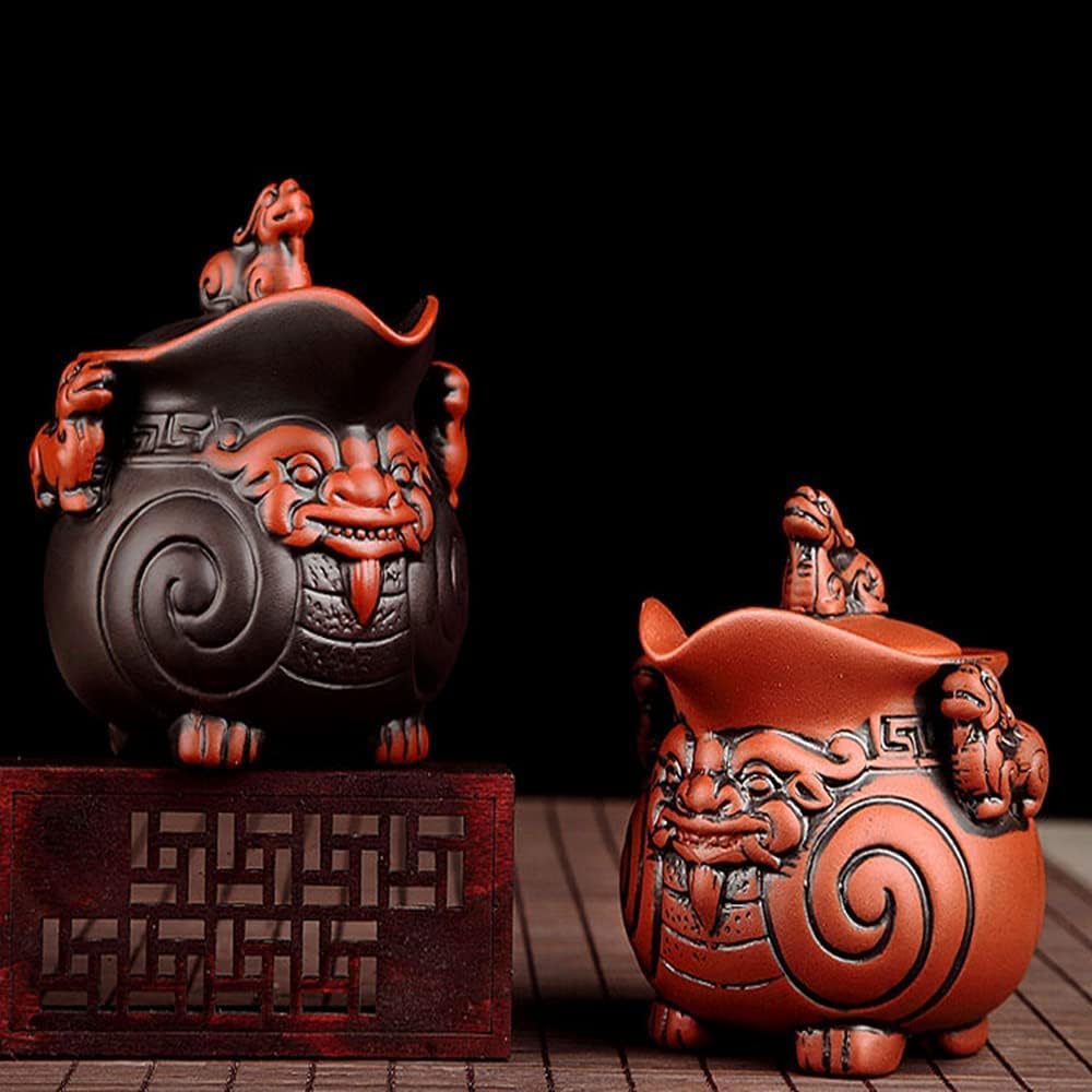Handmade Ceramic Teapot Set, Zisha Kungfu Porcelain Teapot, Purple Clay Tea Sets, Tea for one