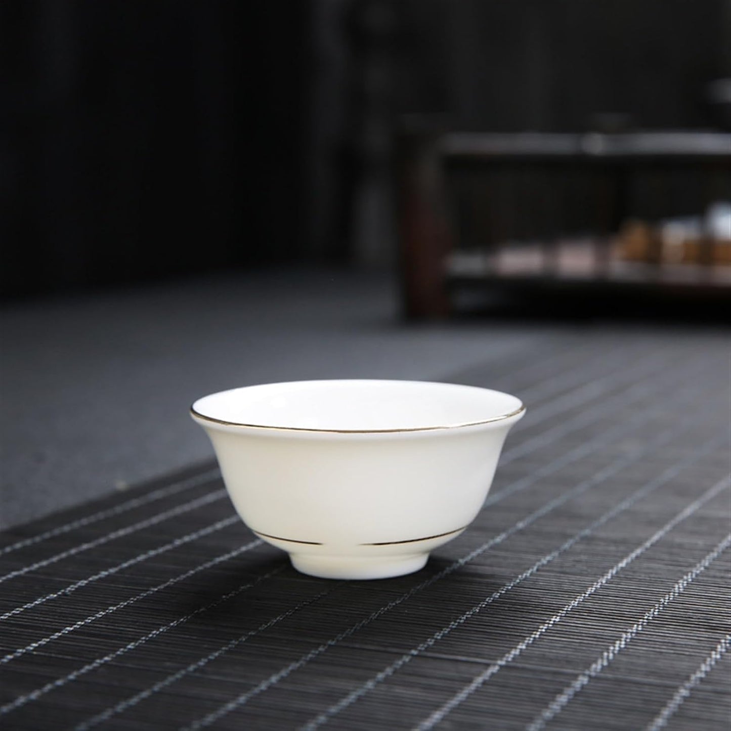 Chinese/Japanese Tea Set Chinese White Porcelain tea cup Kung Fu Tea Set Ceramic Tea bowl Creative handmade cups Small wine glass Phnom Penh teacups gift Portable Teapot Set Tea Gift set ( Size : Styl