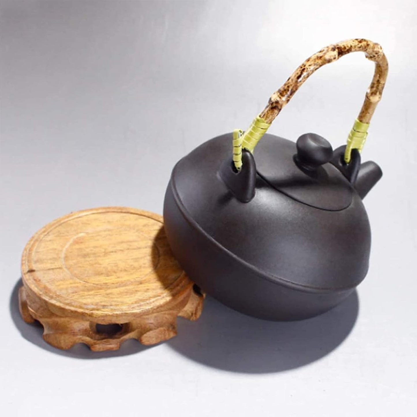 Premium Teapot Handmade Zisha Teapot Purple Clay Kettle Suit Tie Gaunyin Black Puer Tea