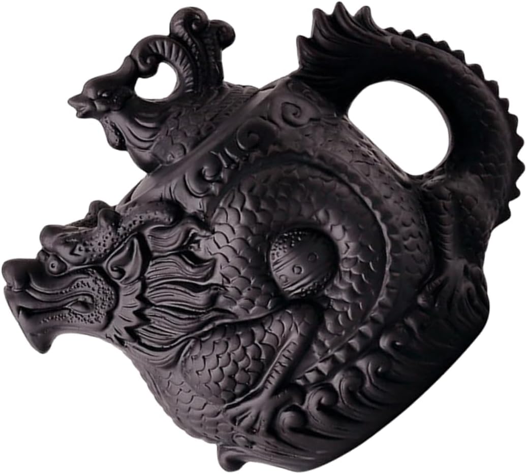 TIDTALEO Dragon Phoenix Purple Clay Teapot Tea Maker Kettle Tea Pets Gongfu Zisha Teapot Dragon Teapot Ceramic Loose Tea Teapots Tea Pot Cast Iron Teapot Travel Household Gongfu Teapot