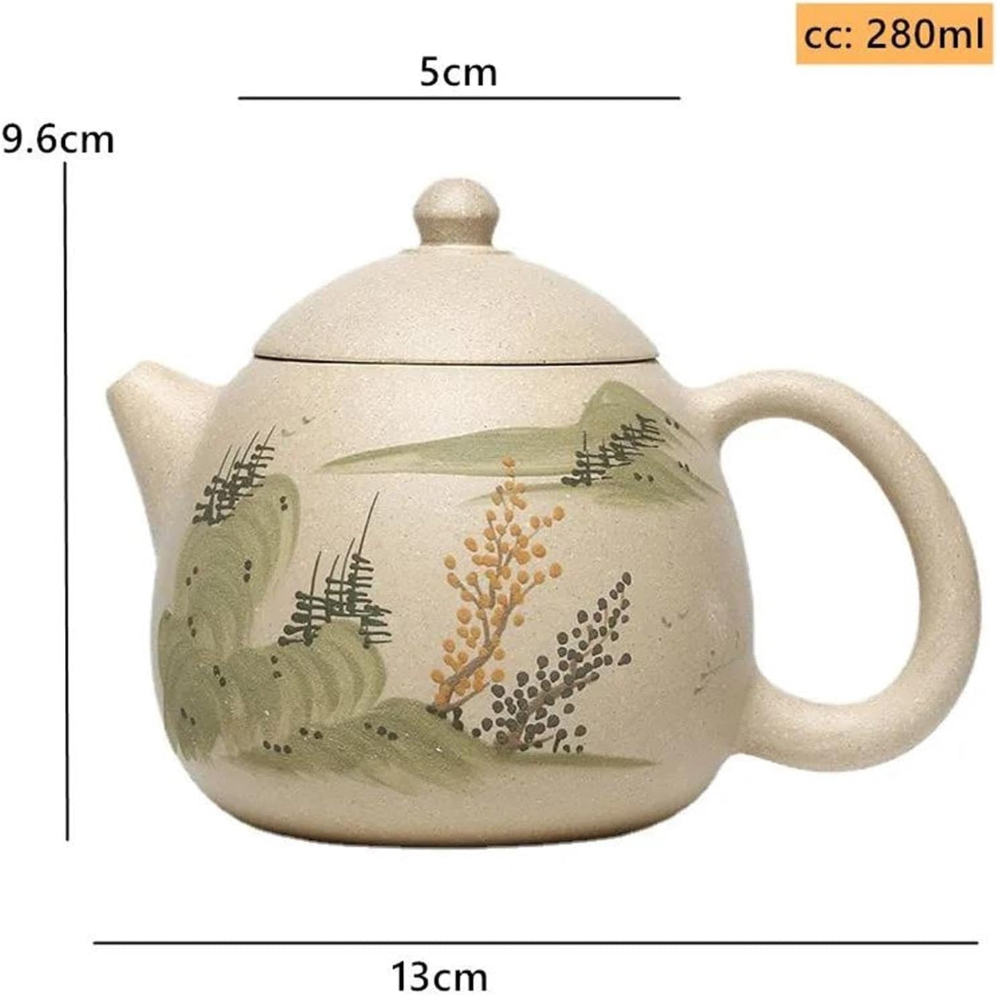 Afternoon Tea Set 280ml Chinese Purple Clay Teapot Hand-painted Dragon Egg Tea Pot Customized Filter Tea Infuser Zisha Beauty Tea Set Tea Set For Adults