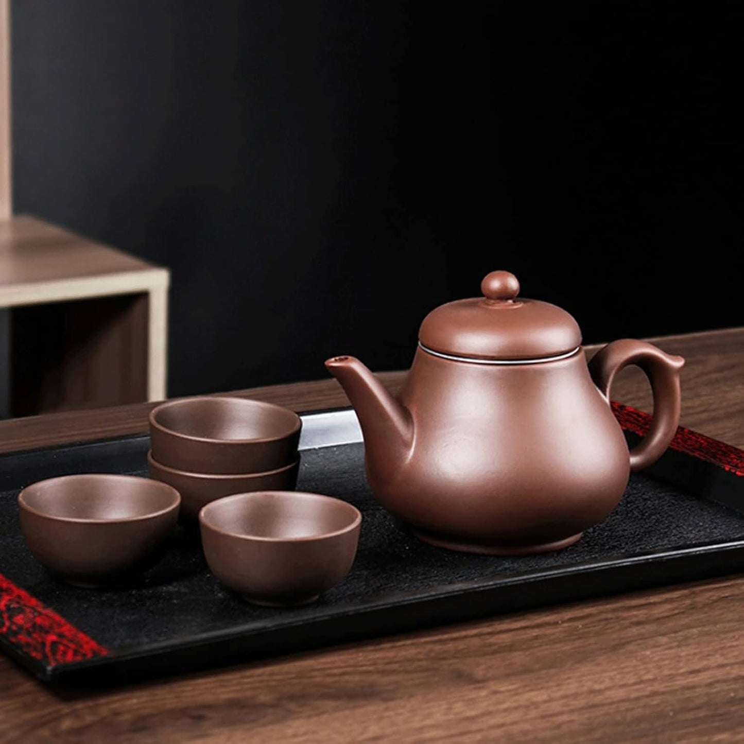 BbteK Teapot with Infuser Zisha Teapot Large Capacity Teapot Single Pot with Built-in Stainless Steel Filter Teapot Teapots