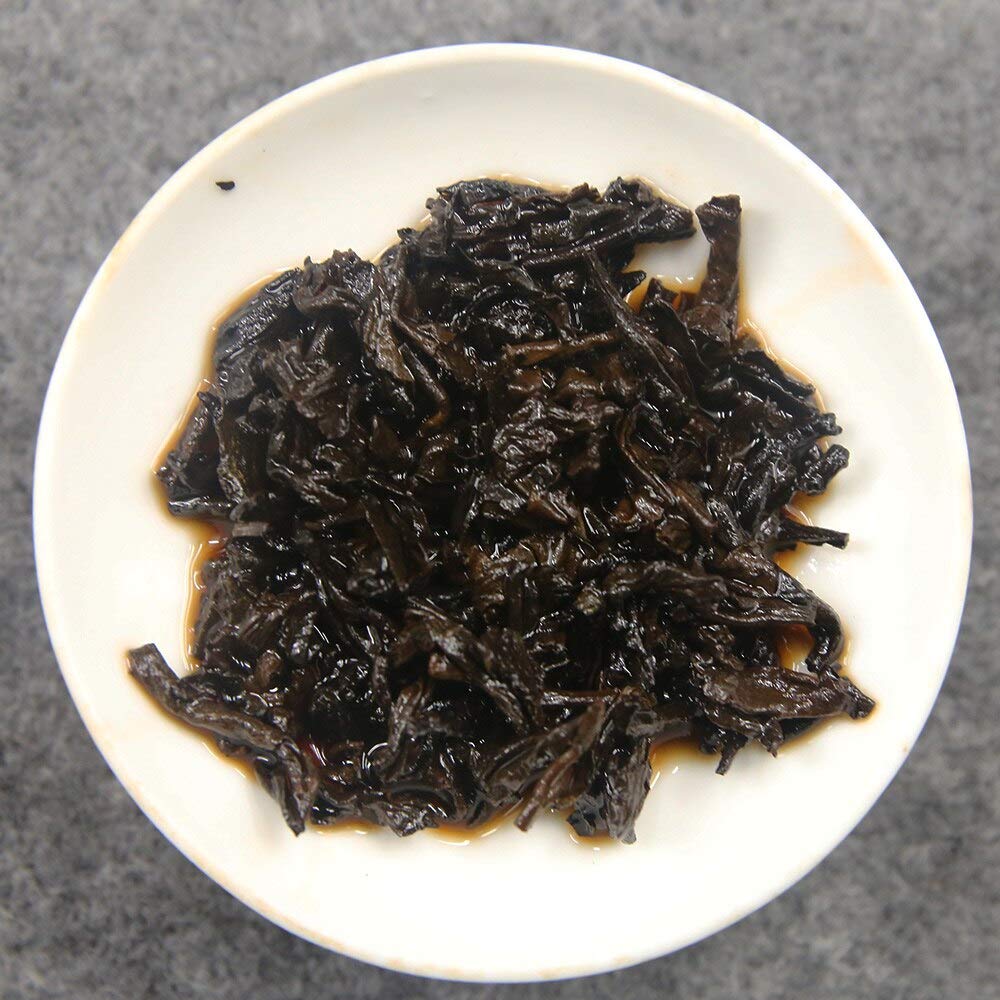 FullChea - 2006 Shu Puerh Tea - Pu Erh Tea Loose Leaf - Aged Ripe Pu-erh Tea from Yunnan - Calming Tea (8.8oz / 250g)