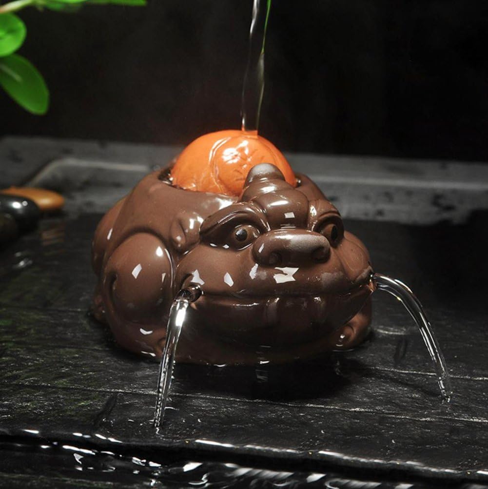 Chinese Zisha Tea Pet/Kungfu Tea Tray Accessories, Handmade, Purple Clay Tea Pet for Kungfu Tea Tray A for Tea Lovers