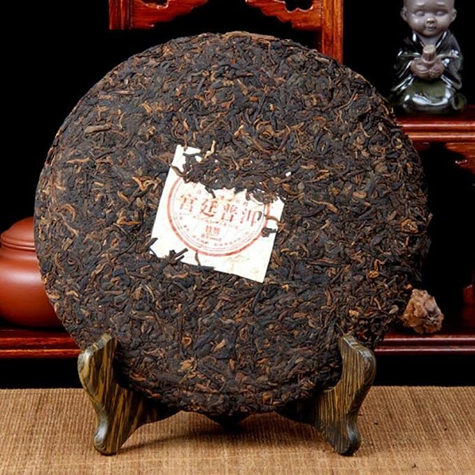 Menghai Puerh Ripe Tea Cake Balck Tea Health Care Yunnan Palace Pu'er Tea 357g