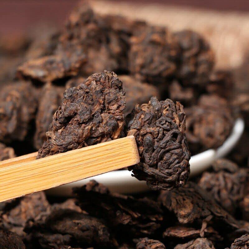 ONWILLTEA -250g Supreme Aged Golden Bud Lao Cha Tou Tea Yunnan Pu-erh Loose Tea Ripe Puer Nubs Nugget Tea