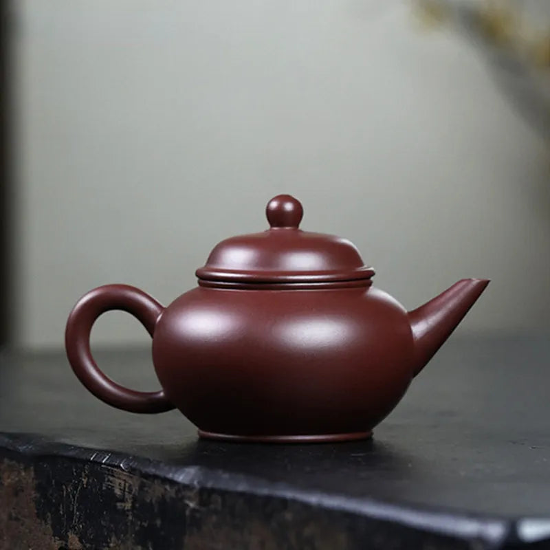 190ml Chinese Yixing Purple Clay Teapot Handmade Zhu Mud Beauty Tea Pot Zisha Filter Tea Maker Customized Teaware Gifts