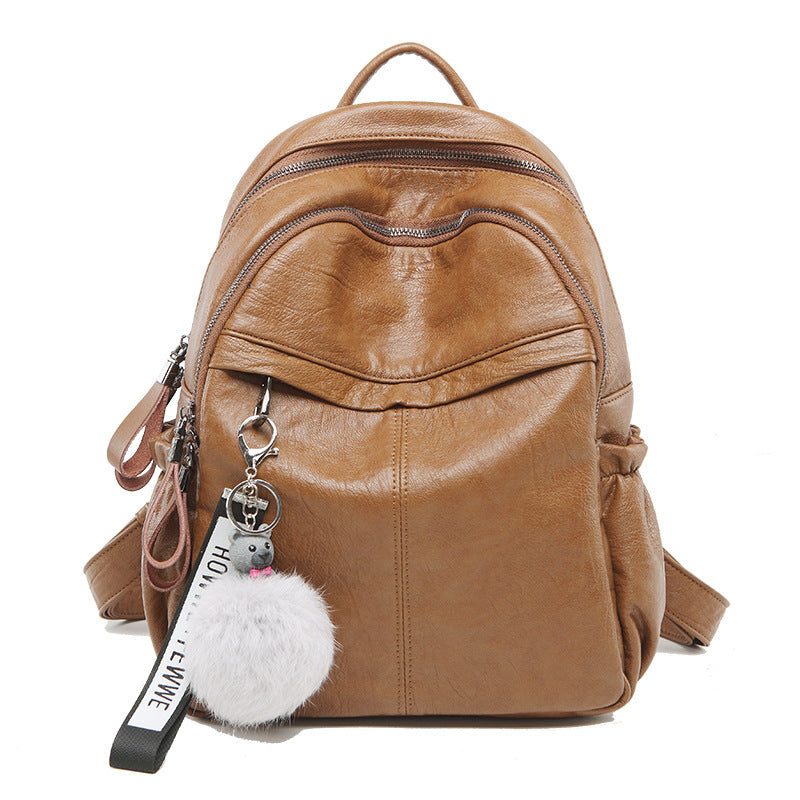 Genuine Cowhide Multifunctional Backpack for Women, Practical Fashionable Travel Daypack, Versatile Leather Bag for Ladies