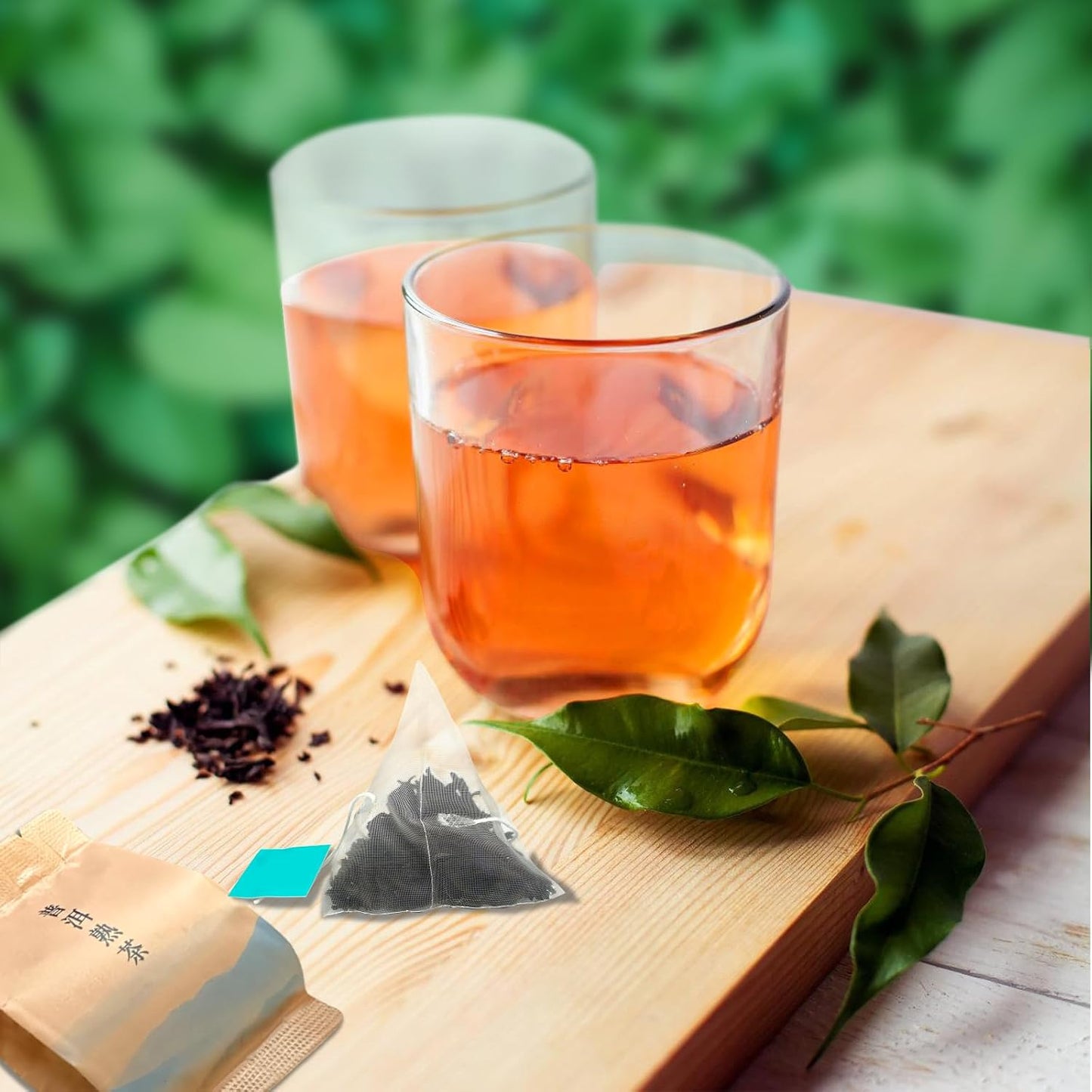 Chinese Pu'er Tea - Puerh Tea Bag Yun Nan Puer Tea Bags Pu erh Tea Organic China Puer Tea 16 Bags 48g/1.7oz 云南普洱熟茶