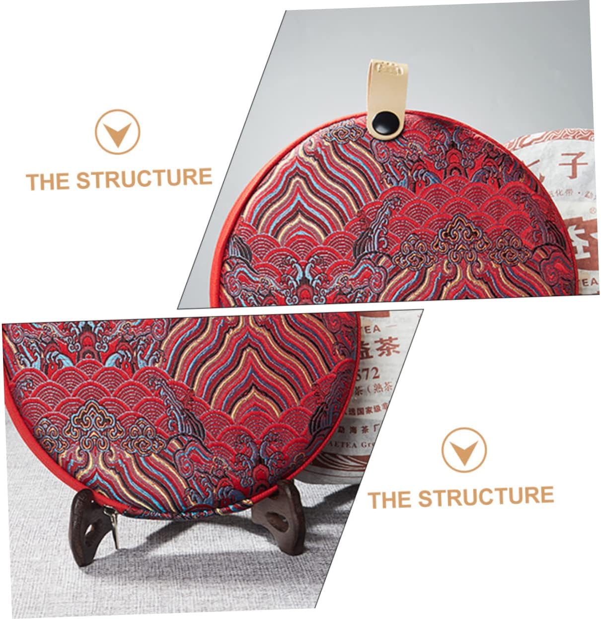 OKUMEYR Tea Cake Storage Bag Tea Cake Container Loose Leaf Holder Tea Container Puer Tea Cake Bag Pu Tea Cake Tea Chest Gift Bags Pu'er Tea Cake Bag Cloth Travel China Multifunction