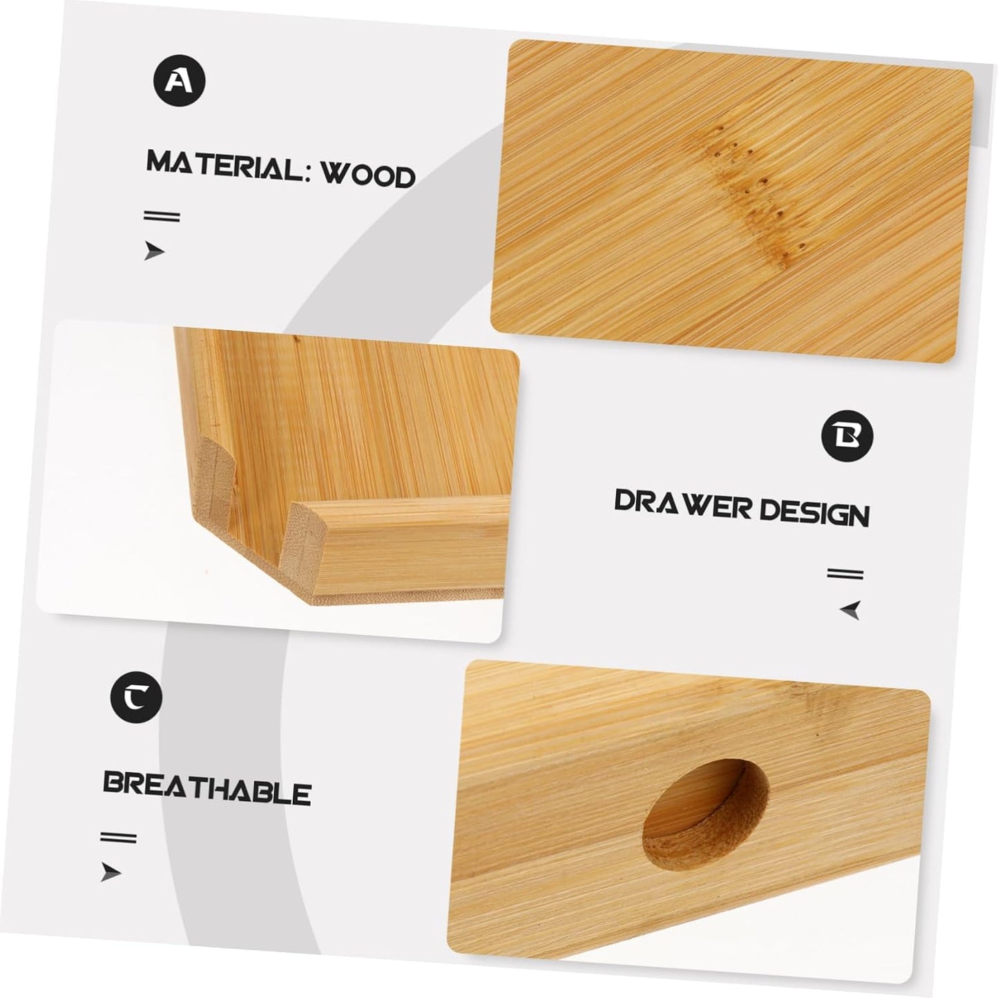 EXQUIMEUBLE 1Pc Box tea cake packaging box sugar organizer rustic cutlery holder puerh tea cake tea bag cabinet tea bag holder Tea Storage tea desktop organizer Wood puppy Multifunction