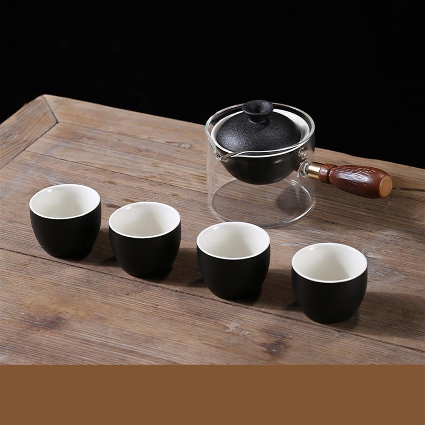 Chinese/Japanese Tea Set Portable Glass Ceramic Chinese Kung Fu Tea set Travel Tea Set Teaware Sets Teapot For Tea Teapot Tea Cup Set Tea Maker Infuser Portable Teapot Set Tea Gift set (Size : A pot