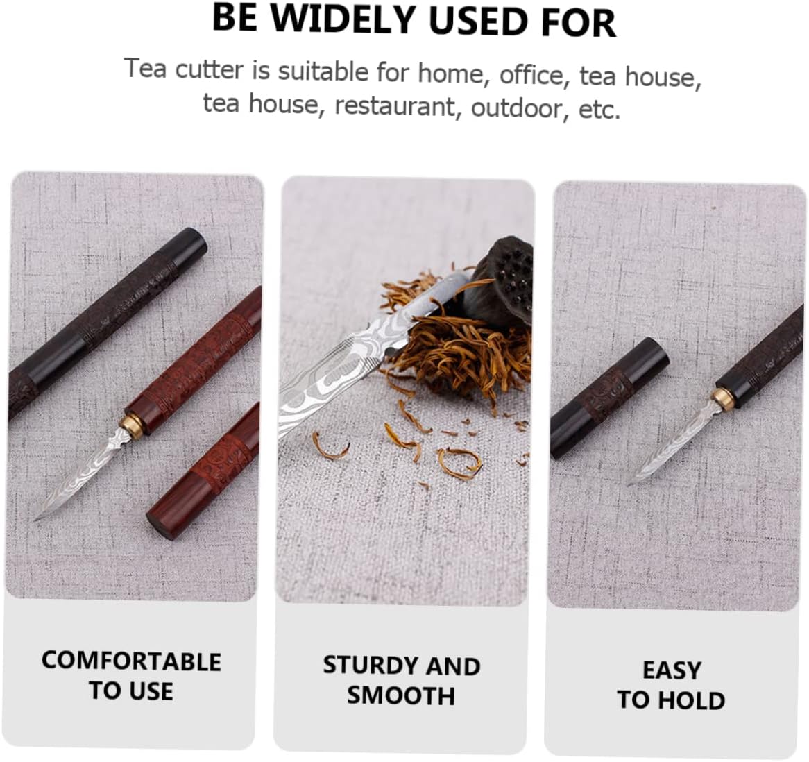 HOMSFOU 2 Pcs Tea Needle Tea Makers for Iced Tea Puerh Tea Ice Pick Carving Tea Knives Tea Brick Tea Brick Tea Cone Japanese Tools Tea Ware Accessories Set Wood Tea Cake