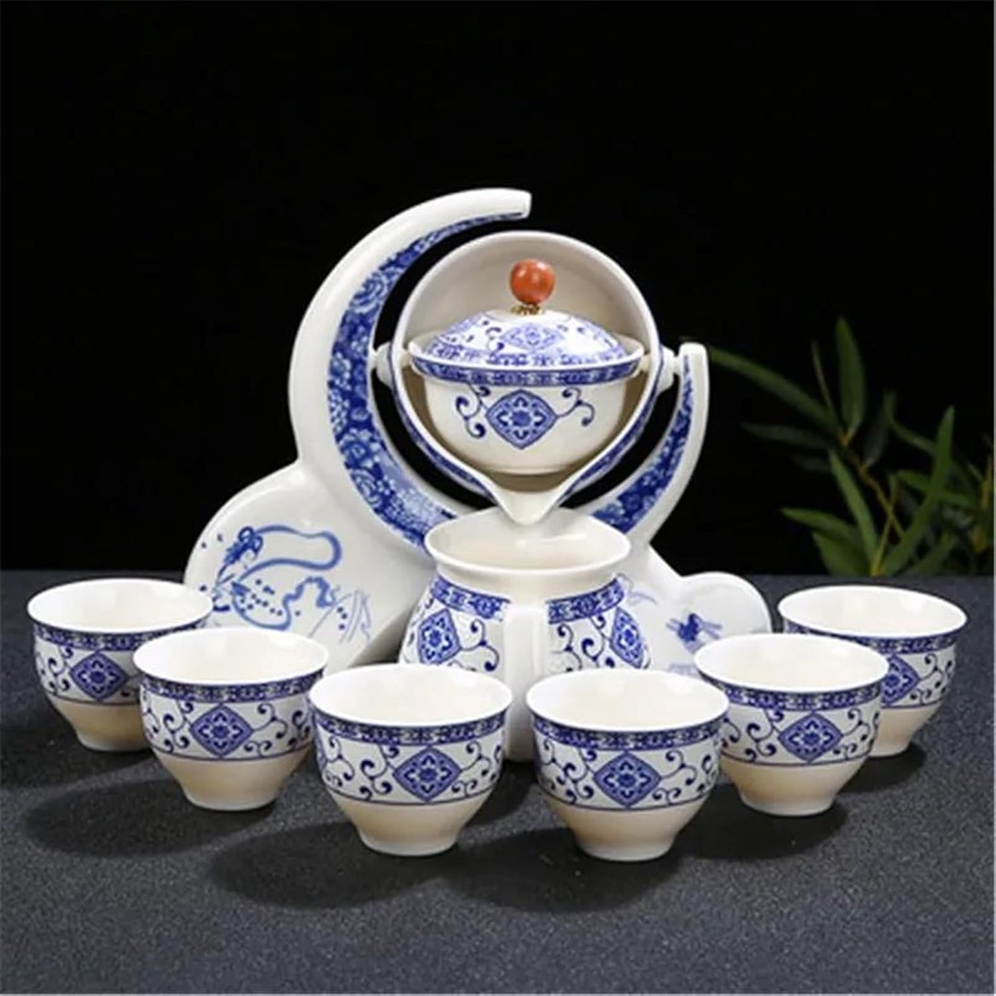 Afternoon Tea Set Chinese Portable Tea Set Ceramic Outdoor Travel Afternoon Teapot Set Crockery Porcelain Tea Cup Set Teaware Sets Gift For Friend Tea Set For Adults (Size : F)