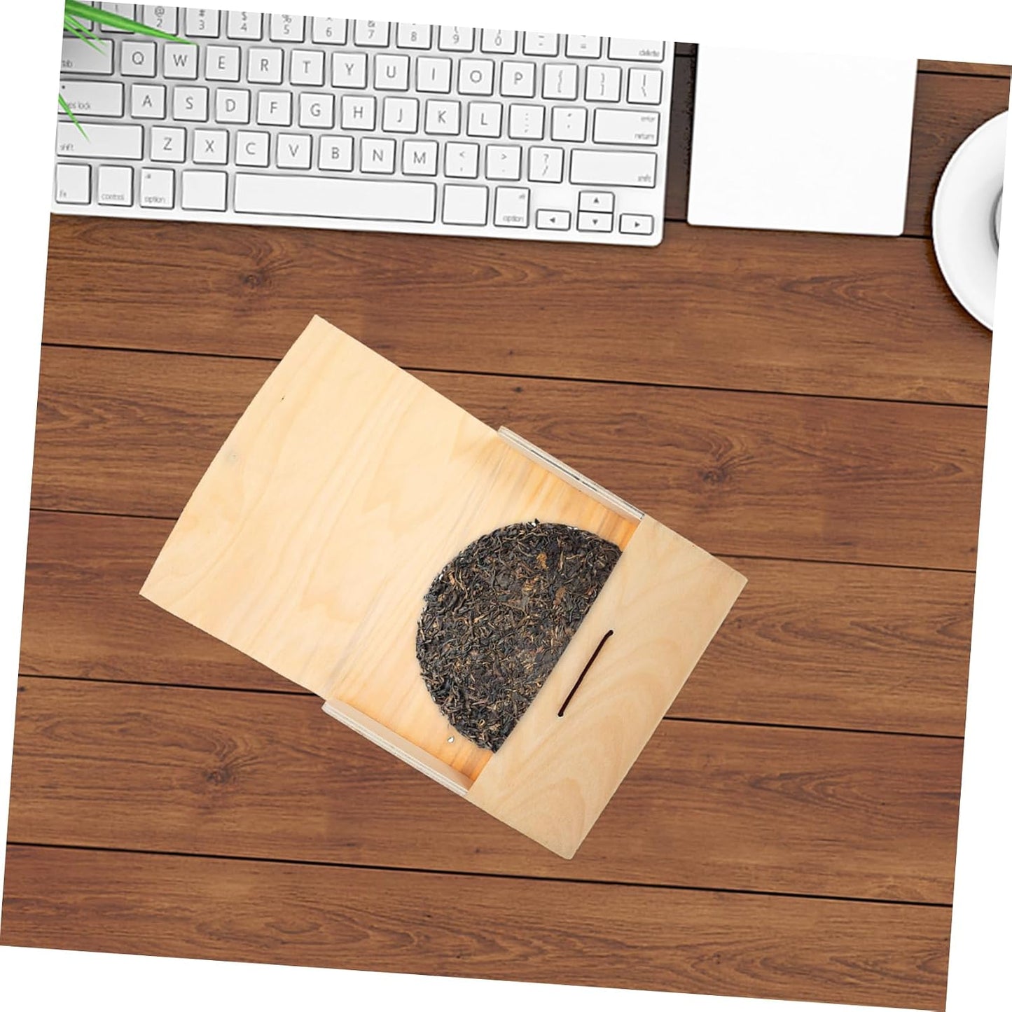 Hoement tea cake box tea leaf case compressed puerh tea display tea chest wooden Bible puerh tea cake holder tea bag case tabletop accessories Wooden Tea Storage Case universal Cake stand