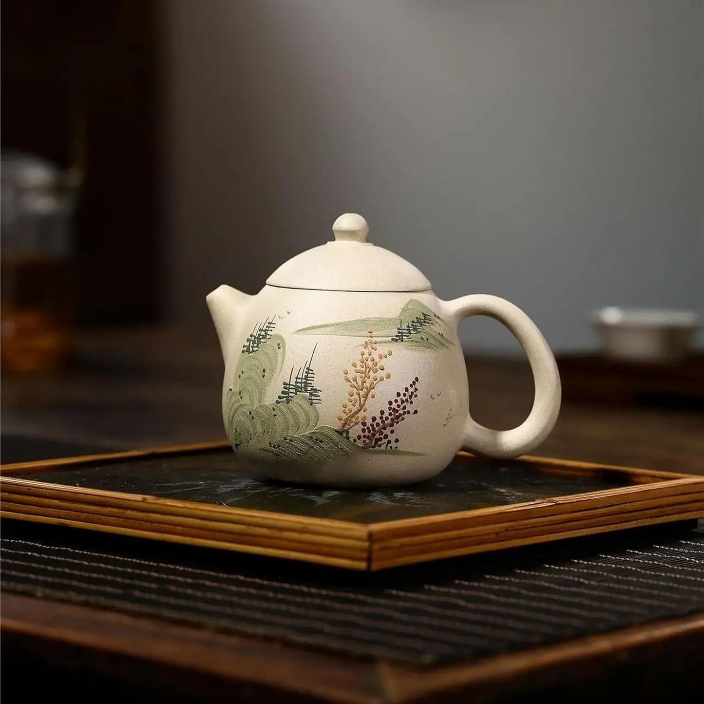 Afternoon Tea Set 280ml Chinese Purple Clay Teapot Hand-painted Dragon Egg Tea Pot Customized Filter Tea Infuser Zisha Beauty Tea Set Tea Set For Adults