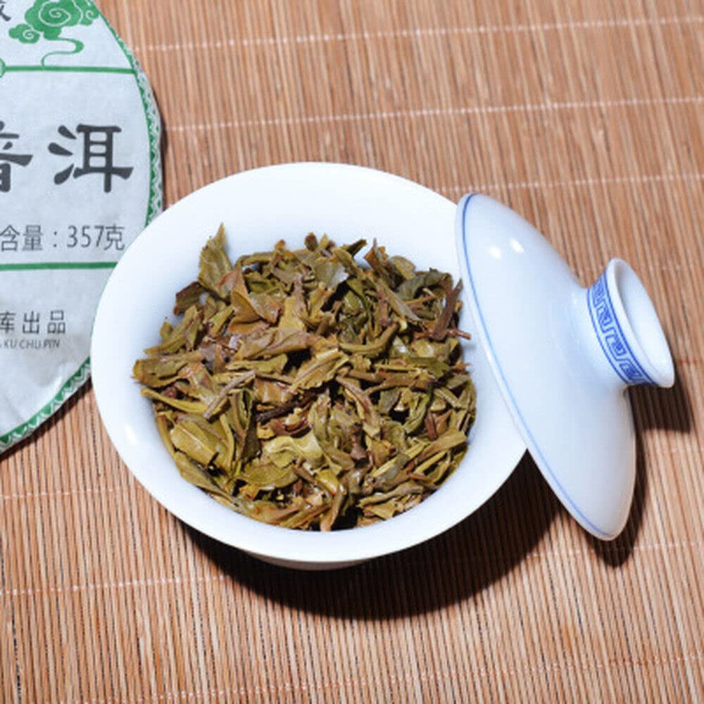 Puerh Green Tea Antique Organic Jingmai Old Pu-erh Tea Pu'er Raw Tea Cake 357g