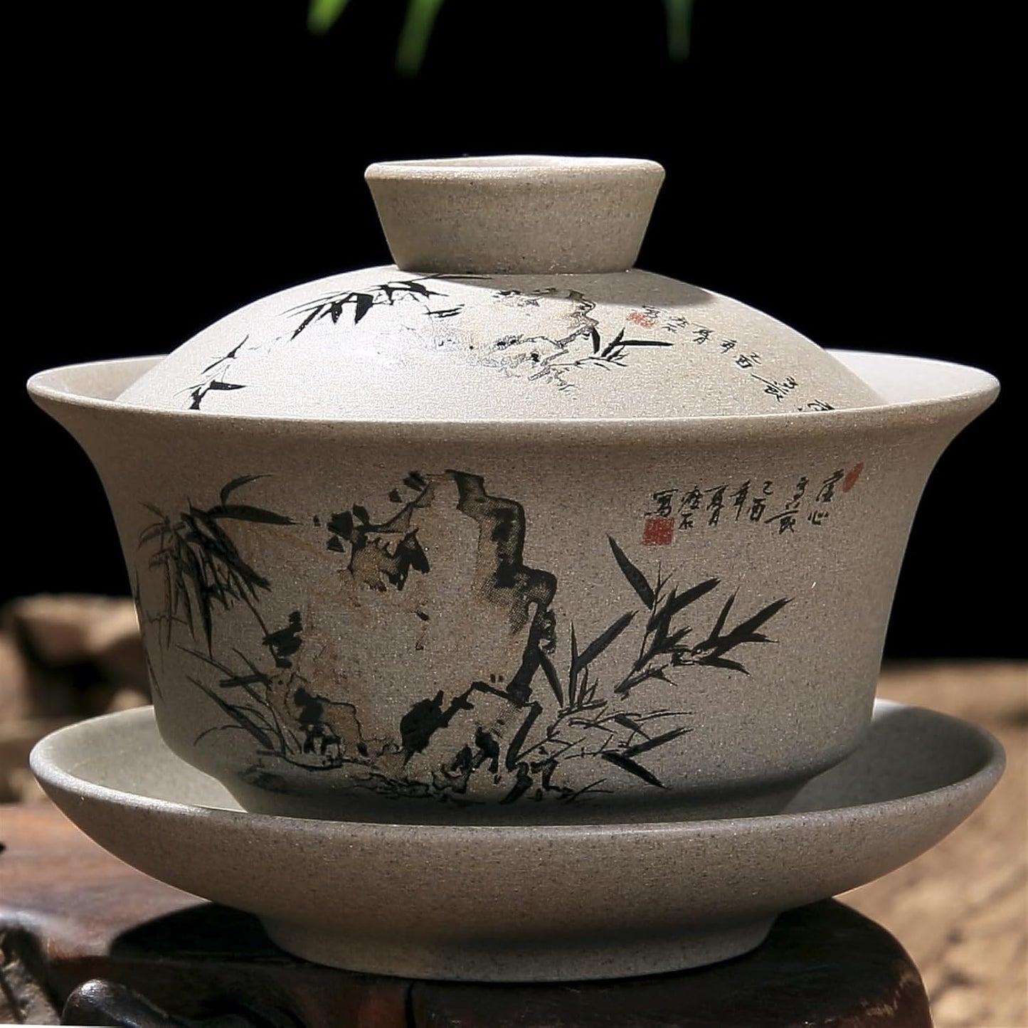 Chinese/Japanese Tea Set Chinese Kung Fu Teapot Pottery Clay Tea Cup Classical Gaiwan Traditional Handmade Tea Set Cup Portable Teapot Set Tea Gift set (Size : A)