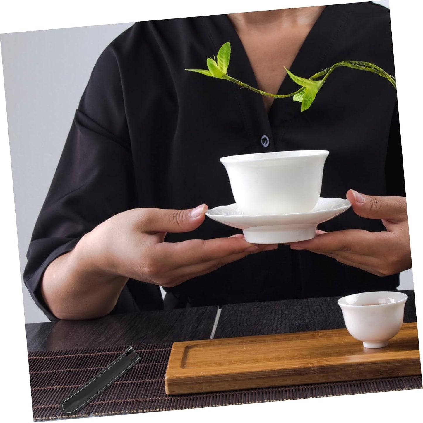 DECHOUS Pu-erh Tea Cone Ice Pick Tea Cutter Tea Brick Needle Puerh Tea Needle Stainless Kitchen Utensils Puerh Tea Brick Tea Cake Tool Pro Tools Tea Needle Effort Pu'er Tea Wood