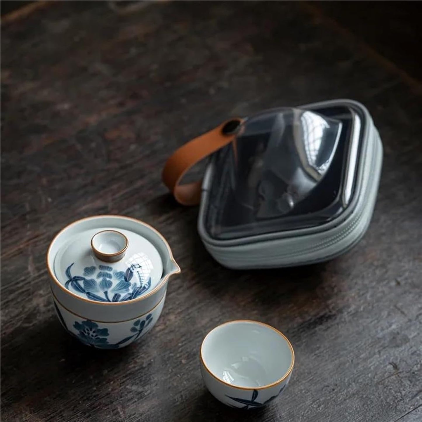 FUTWIZ Afternoon Tea Set Hand Painted Taraxacum Tea Set Kit Retro Set of Cups Teapot and Cup Set 1 Bowl 2 Cups Tea Making Picnic Stock Bags Tea Ceremony Tea Set for Adults