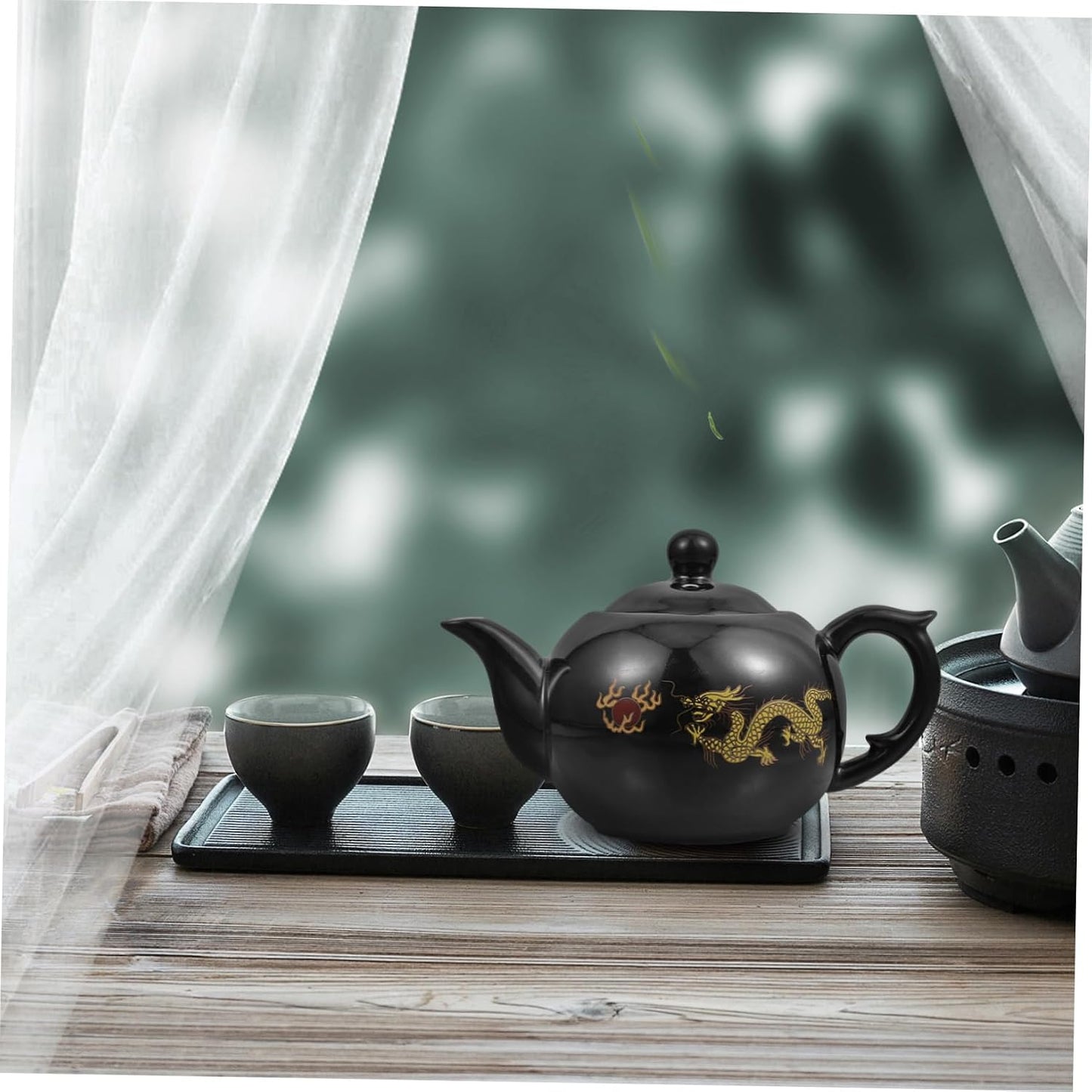 MARMERDO Kung Fu Teapot Gongfu Tea Pot Ceramic Classic Tea Pot Zisha Tea Pot Tea Pot Tea Making Pot Vintage Ceramic Teapots Hot Water Office Pottery Teapot Dropshipping Ceramics