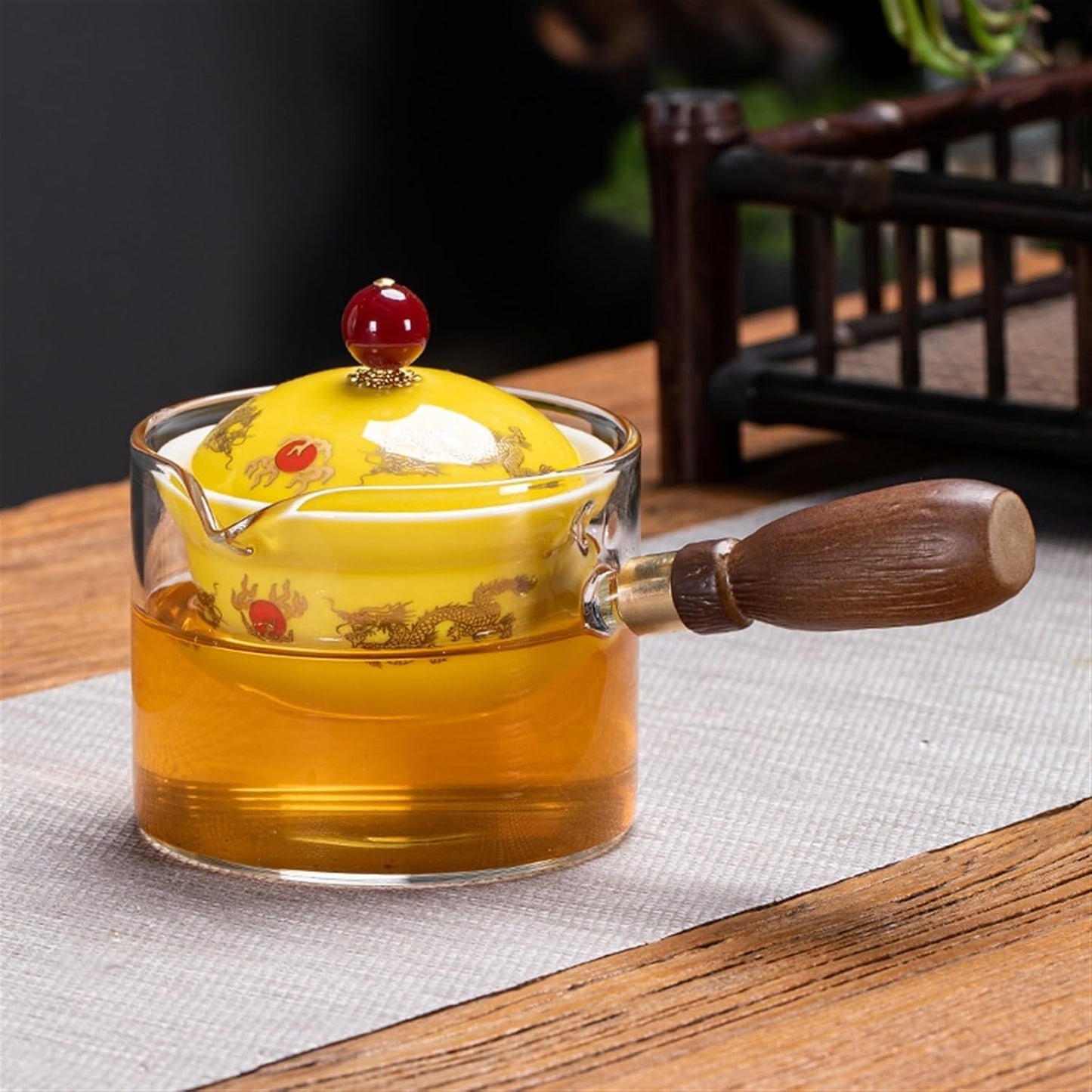 Chinese/Japanese Tea Set Portable Glass Ceramic Chinese Kung Fu Tea set Travel Tea Set Teaware Sets Teapot For Tea Teapot Tea Cup Set Tea Maker Infuser Portable Teapot Set Tea Gift set (Size : A pot