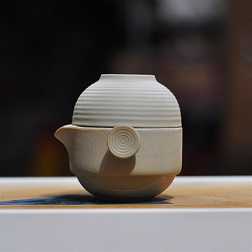 Chinese/Japanese Tea Set Chinese Kung Fu Tea Set 1 teapot 1 teacups Travel Ceramic Pottery Tea Cups For Teaware Outdoor Tea Cups Of Tea Ceremony Portable Teapot Set Tea Gift set