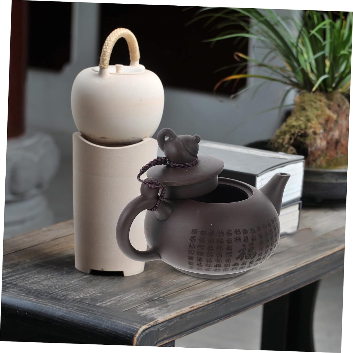 HAKIDZEL 1pc Teapot Tea Maker Kettles Ceramic Tea Pot Whistle Zisha Clay Tea Pot Whistling Teakettle Coffee Espresso Pot Porcelain Tea Pots Stove Tea Kettle Gao Ceramics Purple Clay