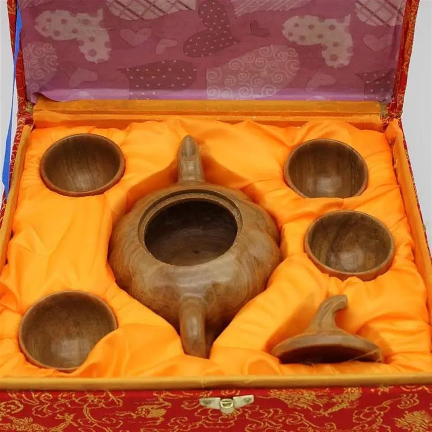 Afternoon Tea Set Jade Tea Set Natural Stone 1 Teapots 4 Teacups Chinese Tea Ceremony Health Gongfu Teaware Genuine Jades Kung Fu Teaset Tea Set for Adults