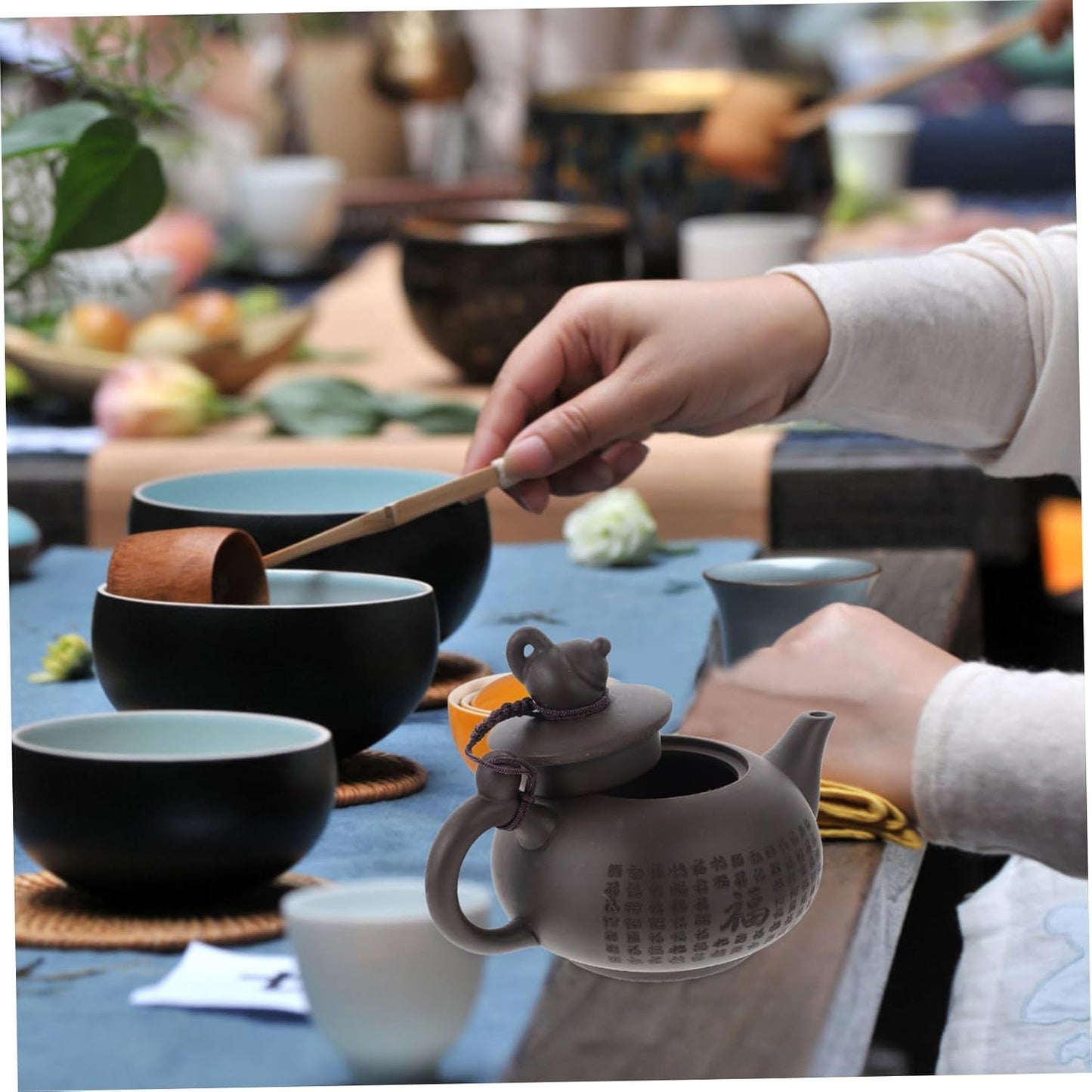 HAKIDZEL 1pc Teapot Tea Maker Kettles Ceramic Tea Pot Whistle Zisha Clay Tea Pot Whistling Teakettle Coffee Espresso Pot Porcelain Tea Pots Stove Tea Kettle Gao Ceramics Purple Clay