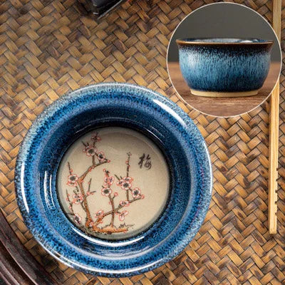 75ml / 60 ml Jianzhan Teacup Chinese zodiac Pattern Tea Bowl Kungfu Ceramic Tea Cup Coffee Mugs Ceremony Teaware Drinkware