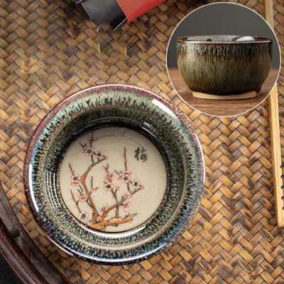 75ml / 60 ml Jianzhan Teacup Chinese zodiac Pattern Tea Bowl Kungfu Ceramic Tea Cup Coffee Mugs Ceremony Teaware Drinkware