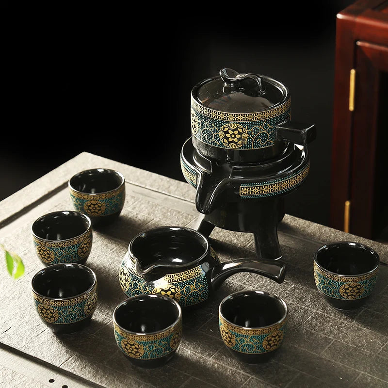 8 Pcs Ceramic Travel Tea Sets Chinese Portable Ceramic Bone China Teaset Gaiwan Teacup Porcelain Tea Cup The Kung Fu Teapot Set